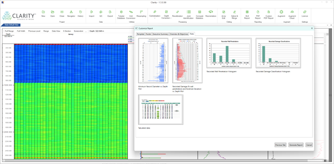 Custom Reporting - Clarity Screen View